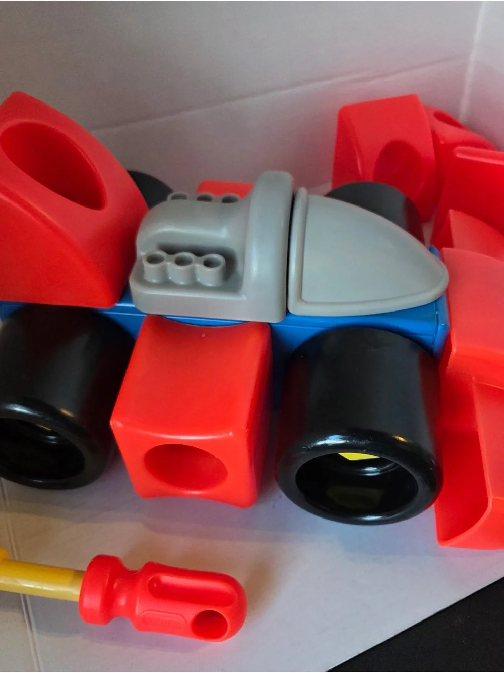 Little Tikes Workshop Builders 0626 Race Car Rocket 1995 Vintage 22 Piece In Box